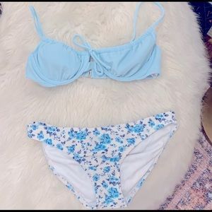 ✨Light blue bikini set🐋